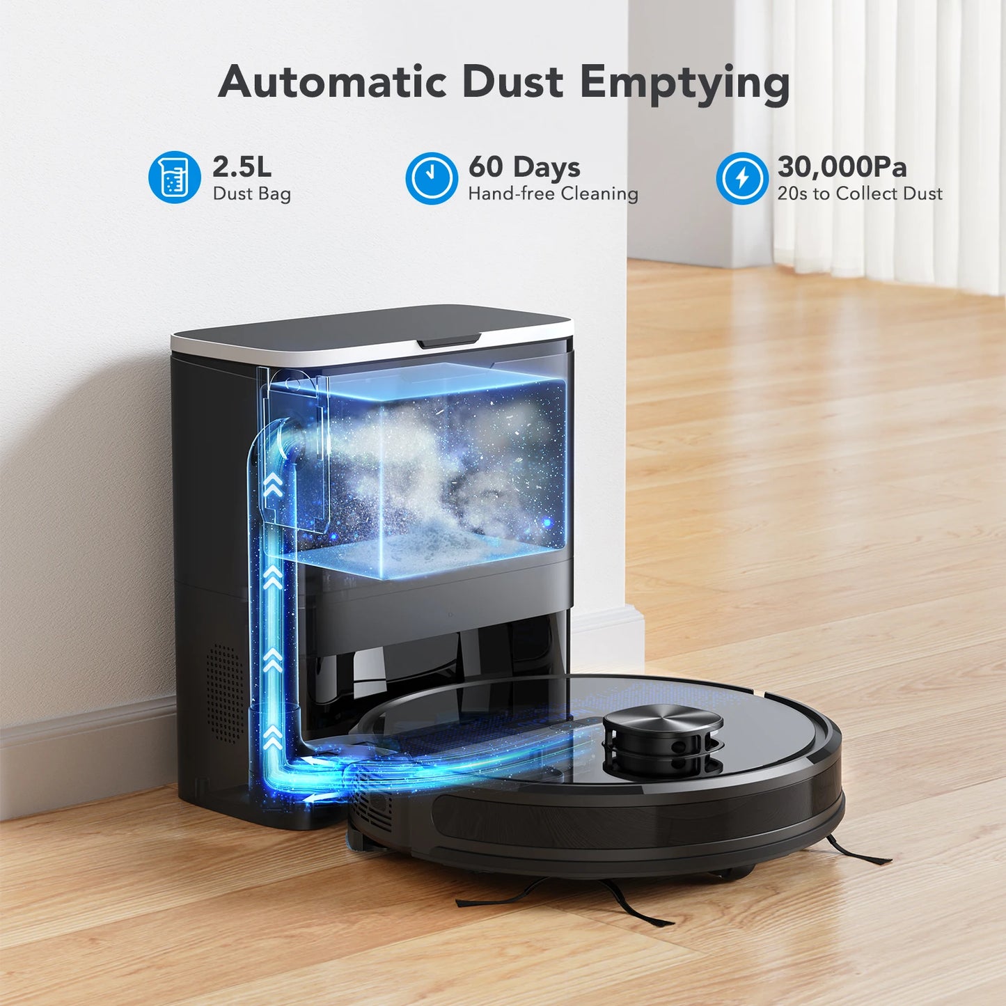 SmartClean™ Self-Emptying Robot Vacuum